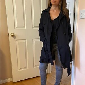 Women's Black Trench Coat